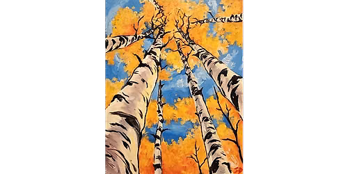 Aspens Reaching Toward Light - Paint and Sip in Denver | Classpop!\u2122