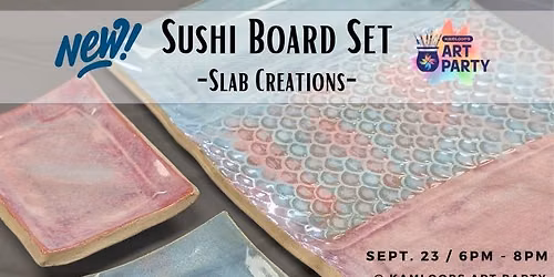 NEW! Sushi Board Set - Slab Creations