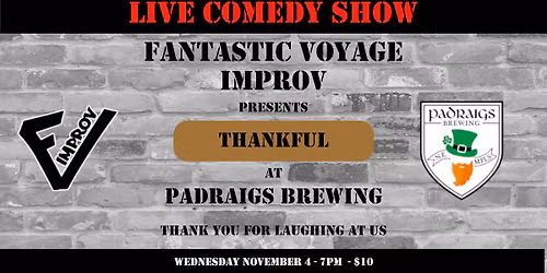 FVI at Padraigs - Thankful for Laughter!