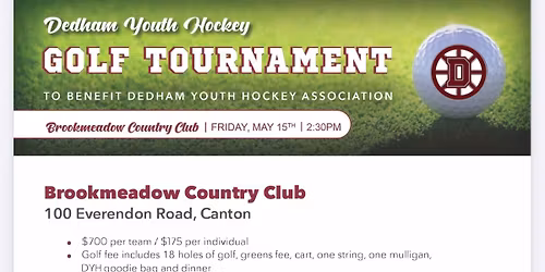 Dedham Youth Hockey Golf Tournament 