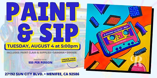 Paint & Sip: Mixtape Canvas Edition