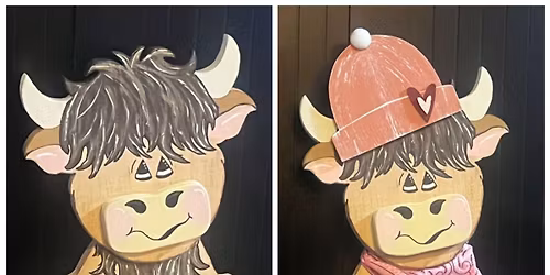 Seasonal Highland Cow Craft Class