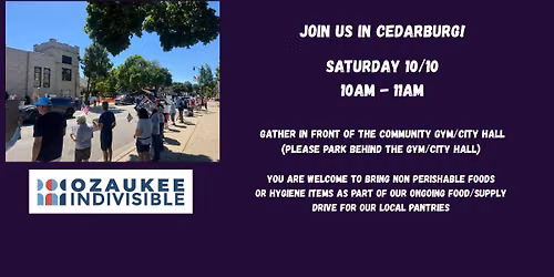 Ozaukee Indivisible - Cedarburg Protest