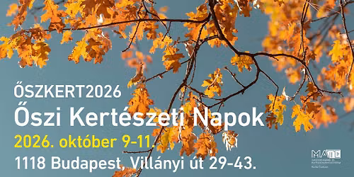 \u0151szkert 2026 \u0150szi Kert\u00e9szeti Napok