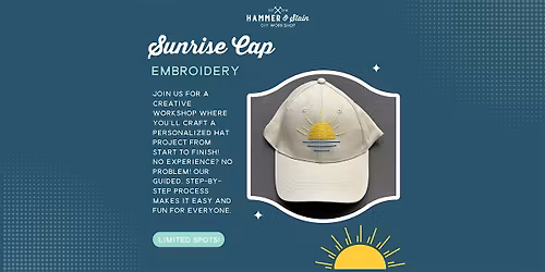 Sunrise Cap Embroidery Workshop