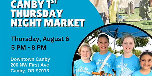 Kids Market at Canby 1st Thursday Night Market