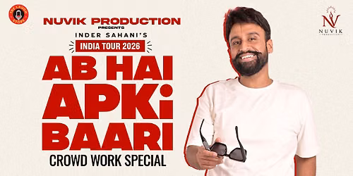 Inder Sahani Live in Lucknow - INDIA TOUR 2026