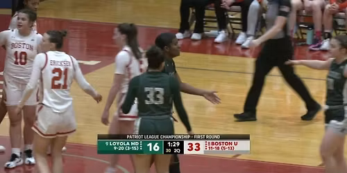 Loyola Maryland Greyhounds at Boston University Terriers Womens Basketball