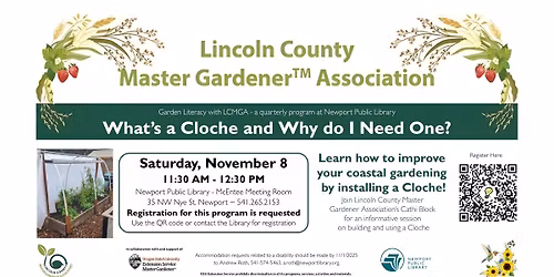 Lincoln County Master Gardener Association Presents: What's a Cloche and Why do I Need One?