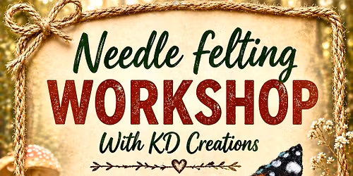 Needle felt a butterfly workshop
