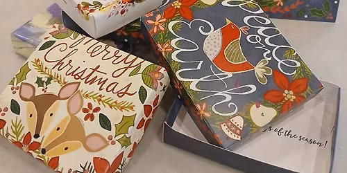 Kathy's Christmas Card Boxes (Upcycling Greeting Cards)