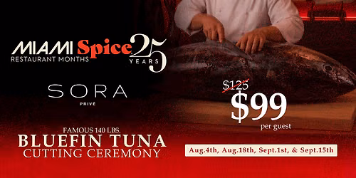 MIAMI SPICE: 140 LB. BLUEFIN TUNA CUTTING CEREMONY