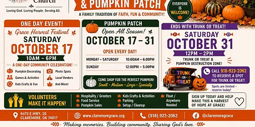 Grace Harvest Festival & Pumpkin Patch