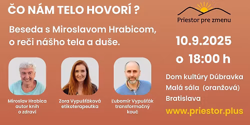 \u010cO N\u00c1M TELO HOVOR\u00cd?