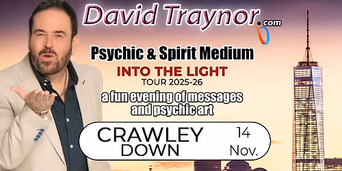 A fun evening of mediumship & psychic art in Crawley, West Sussex with David Traynor.