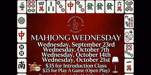 Introduction to American Mahjong at Swirlery Wine Bar