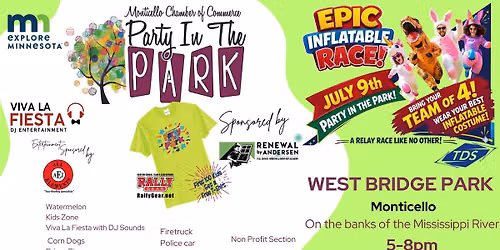 2026 Party in the Park: Thursday July 9th- West Bridge Park