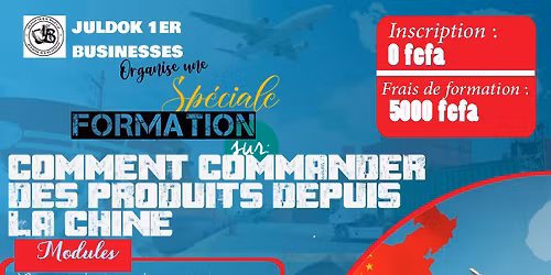 formation sur comment commander des produits depuis la Chine