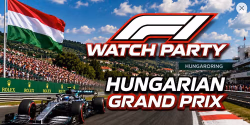 F1 Watch Party Series: Hungarian Grand Prix 9AM