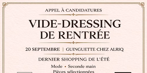 DERNIER SHOPPING DE L\u2019\u00c9T\u00c9 \ud83c\udf42 \u00e0 la Guinguette chez Alriq
