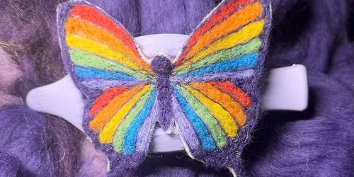 Needle-Felted Pride Clip or Magnet craft workshop in Montgomery County, Md.