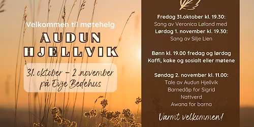 M\u00f8tehelg med Audun Hjellvik\ud83c\udf41\ud83c\udf42