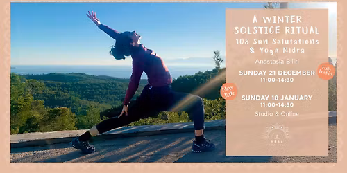 108 Sun Salutations & Yoga Nidra \u03bc\u03b5 \u03c4\u03b7\u03bd \u0391\u03bd\u03b1\u03c3\u03c4\u03b1\u03c3\u03af\u03b1 \u039c\u03c0\u03b9\u03bb\u03af\u03c1\u03b7