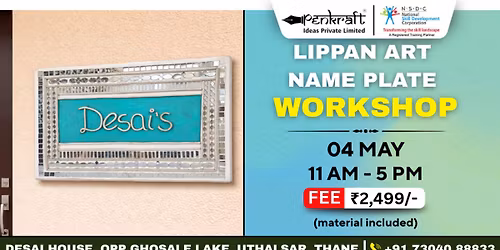 Penkraft Lippan Art Name Plate Workshop