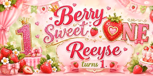 Berry Sweet ONE \ud83c\udf53\ud83c\udf88\u2764\ufe0f