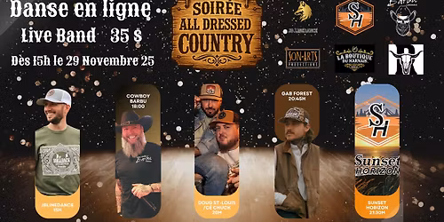 JBLD Présente : Soirée New Country - All Dressed Édition