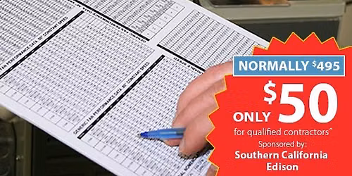 Airflow Testing & Diagnostics class in Anaheim, CA - Sponsored by SCE