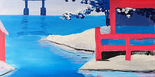 Paint and Wine Night in Mount Maunganui  - Snowy Japan