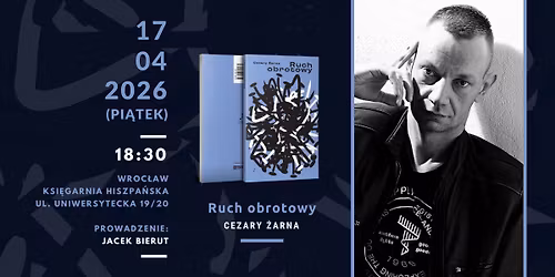 Cezary \u017barna w Ksi\u0119garni Hiszpa\u0144skiej we Wroc\u0142awiu.