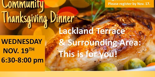 2nd Annual Community Thanksgiving Dinner