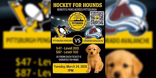 Hockey For Hounds-Support Paws Across Pittsburgh