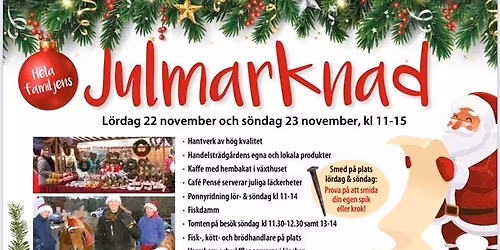 Julmarknad Wallby Trädgård 22-23/11 kl. 11.00-15.00