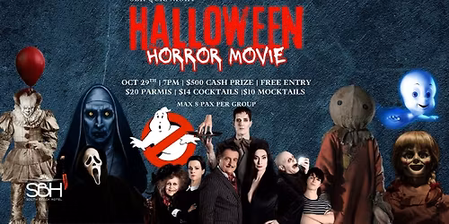 Halloween Horror Movie Quiz Night at SBH