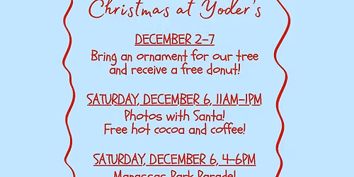 Photos with Santa! Free hot cocoa and coffee!