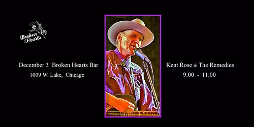 Kent Rose and The Remedies Return to Broken Hearts Bar