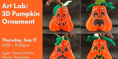 Art Lab: 3D Pumpkin Ornament