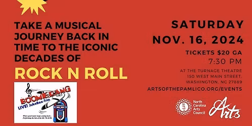 Boomerang Live Jukebox at Athens Theatre - New Bern Civic Theatre