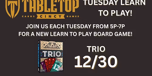 Learn to Play Tuesdays - Trio!