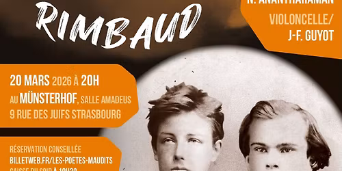 Po\u00e9sie musicale "Verlaine & Rimbaud" d'apr\u00e8s Paul Verlaine & Arthur Rimbaud