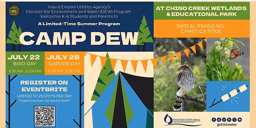CAMP DEW: Free Summer Environmental Adventure