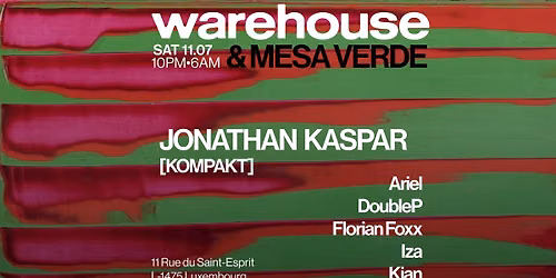 Mesa Verde & Warehouse Recordz presents Jonathan Kaspar