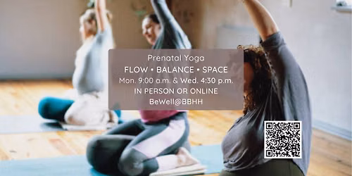 Weekly Prenatal Yoga: Flow, Balance and Space