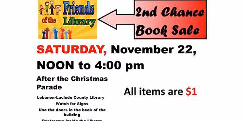 Friends 2nd Chance Book Sale