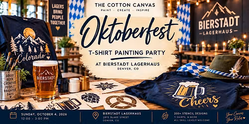 Oktoberfest T-Shirt Painting Party at Bierstadt