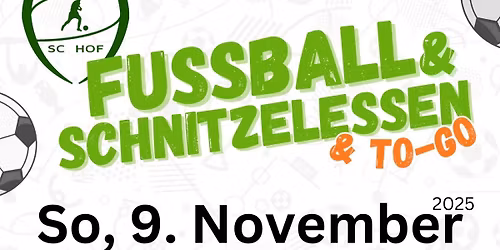FUSSBALL & SCHNITZELESSEN SC Hof