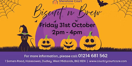 October Biscuit and Brew at Shenstone Court Care Home